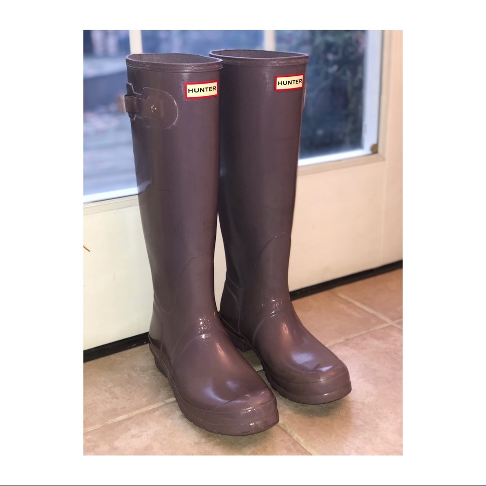 Hunter Glossy Rain Boots - Picture 1 of 2